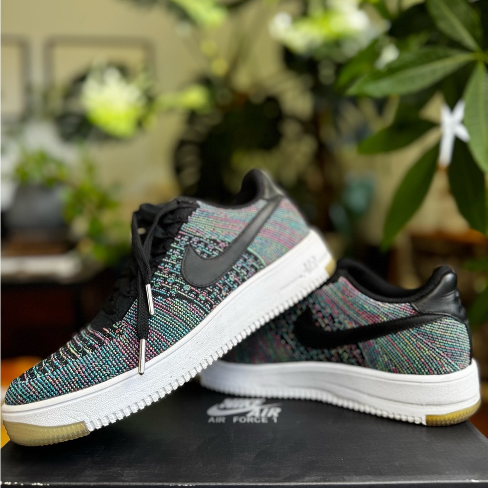 Nike Air Force 1 Multicolor Knit Sneakers